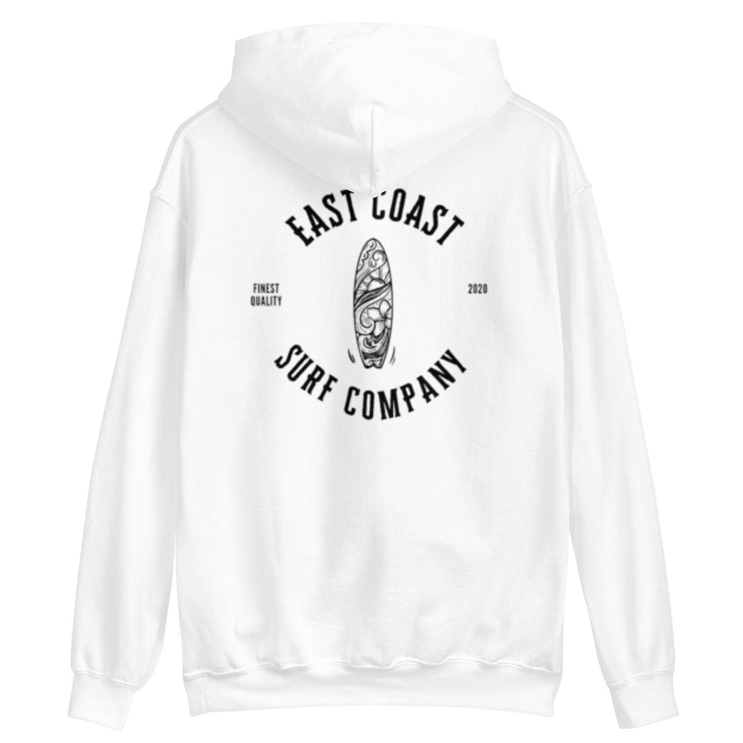 The New Smyrna White | vintage Surf Hoodie | East Coast Surf Company