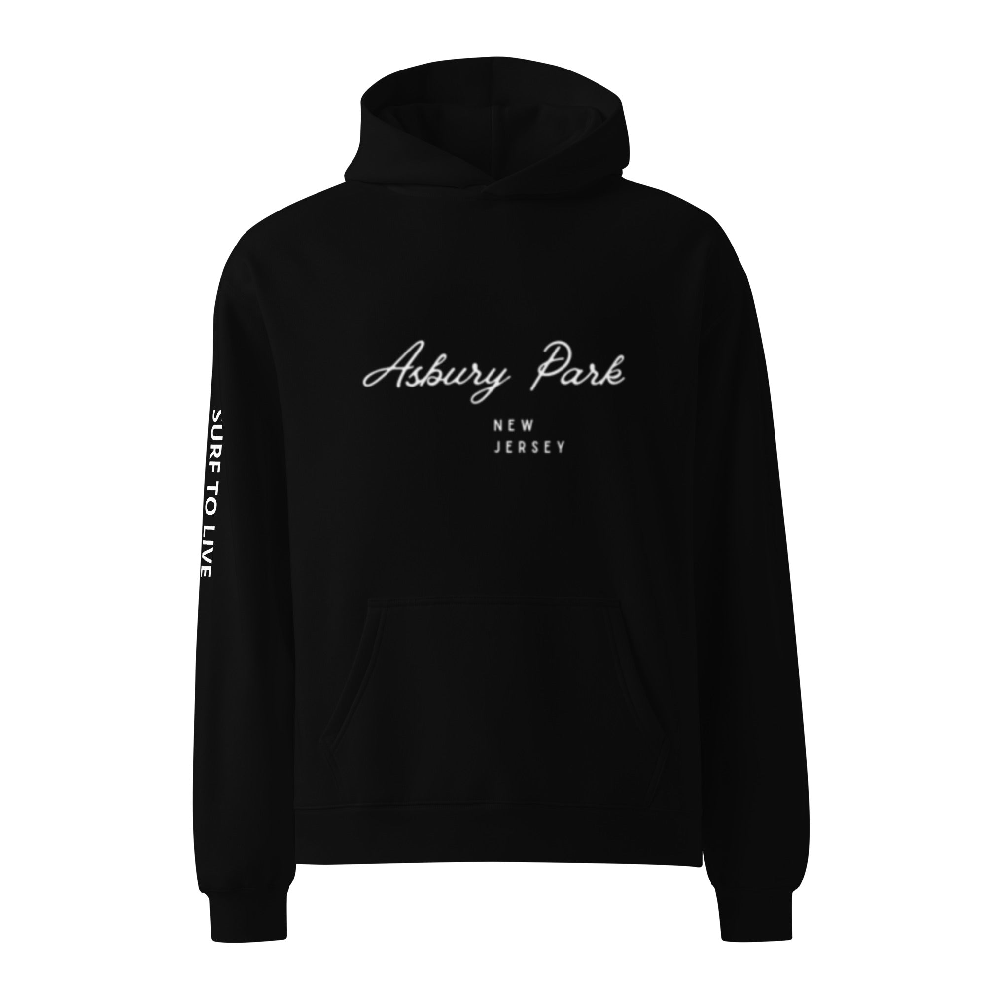 Asbury Park NJ oversized surf hoodie